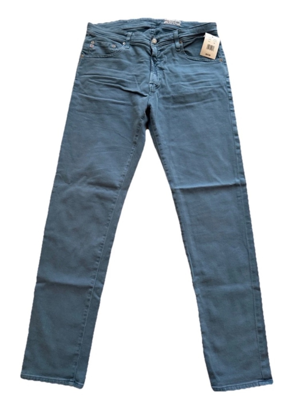 $215 AG Adriano Goldschmied Tellis Modern Slim Blue Denim Jeans Pants Men 34×33